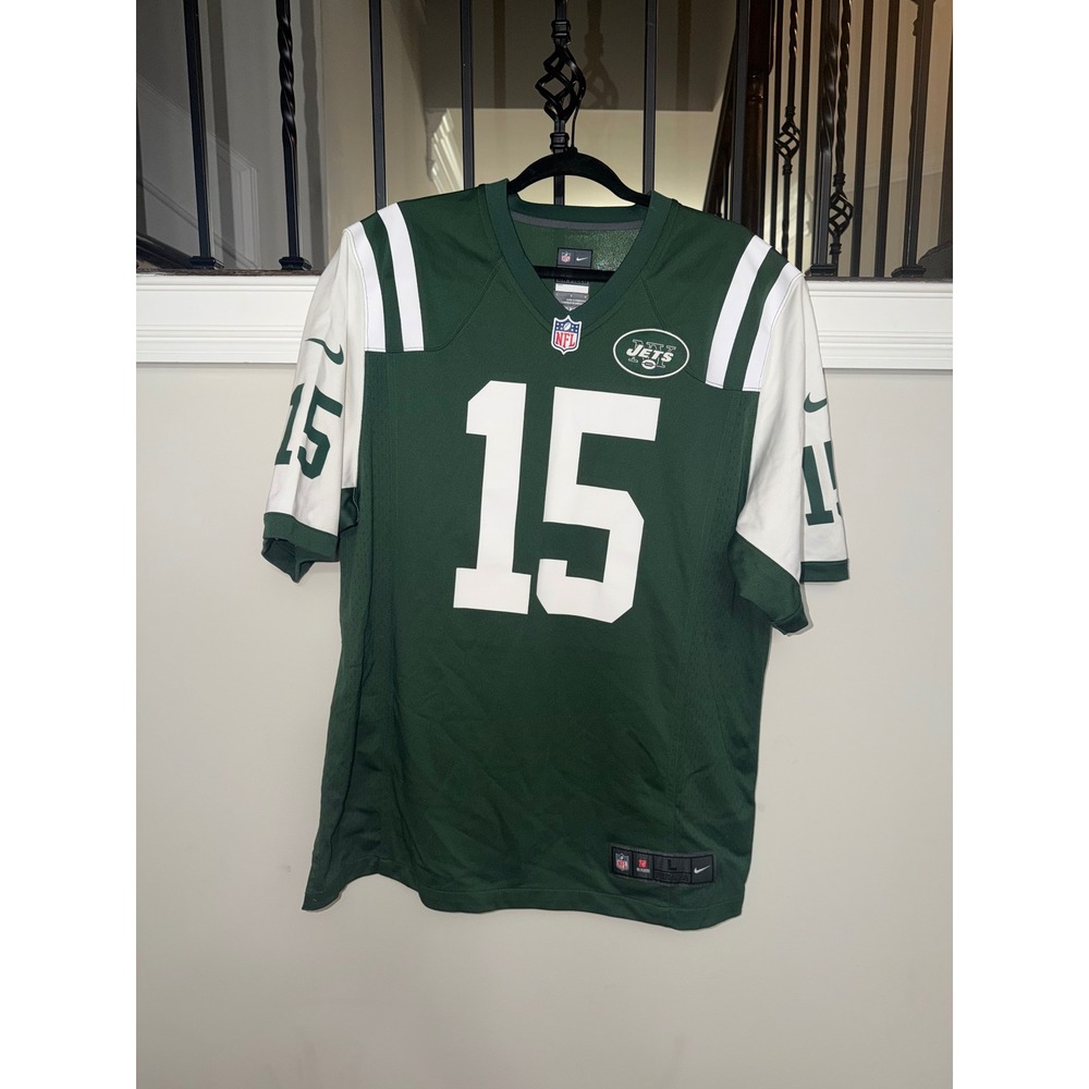 Nike NFL New York Jets Jersey #15 - Men's Size Large Green Football